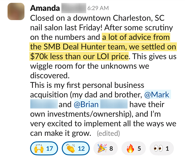 Amanda testimonial