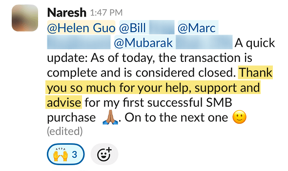 Naresh testimonial