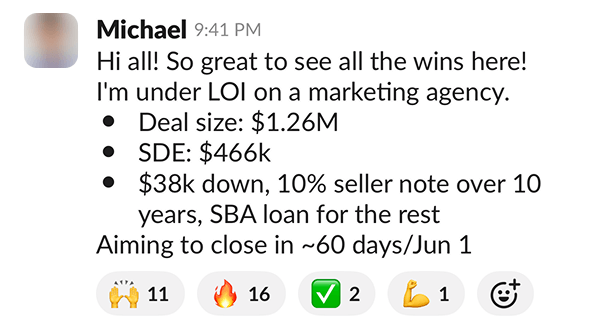 Michael testimonial