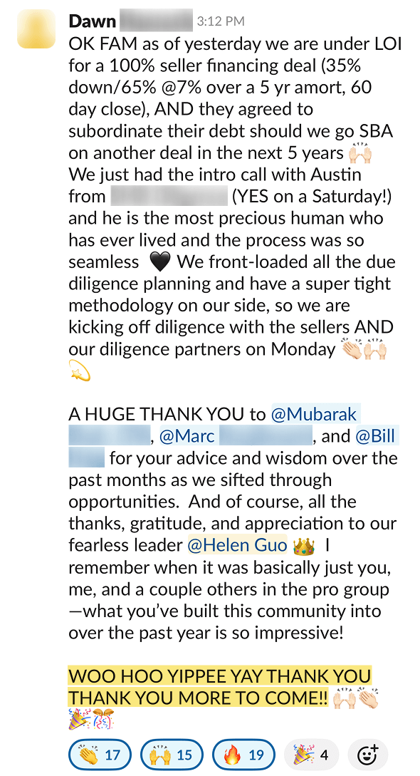 Dawn testimonial