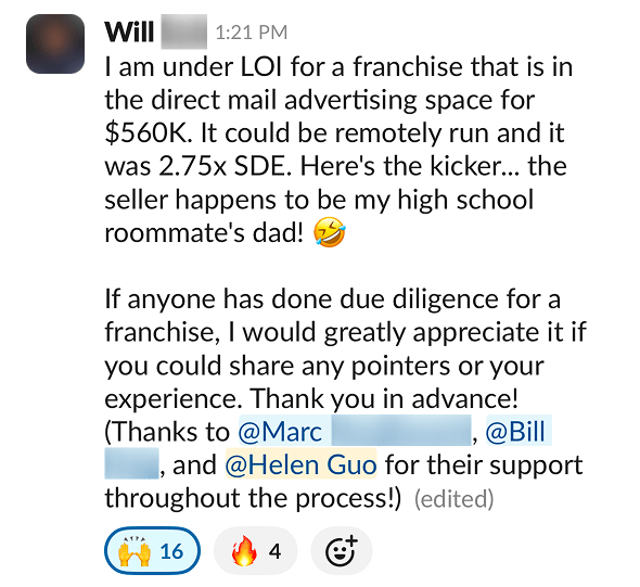 Will testimonial