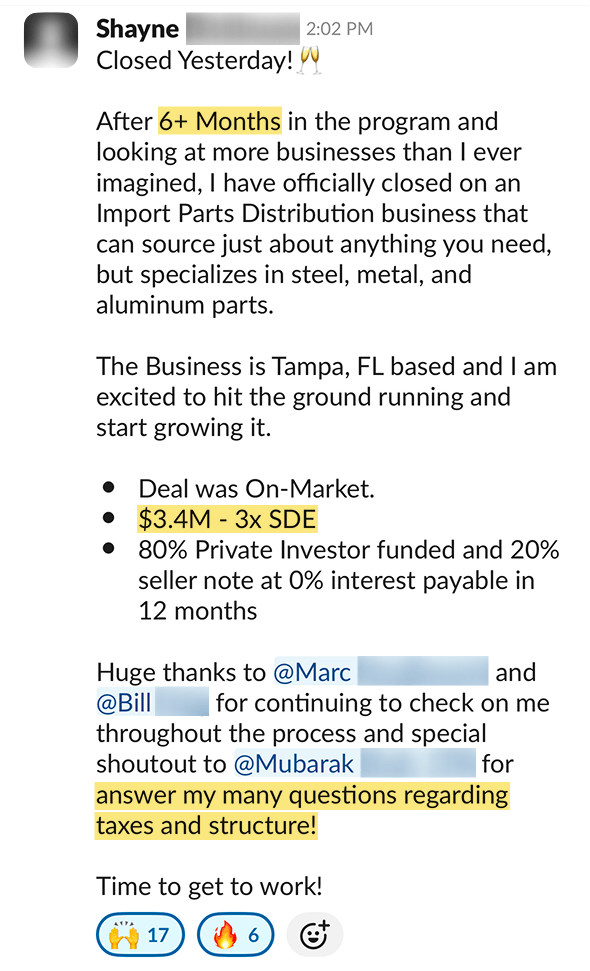 Shayne testimonial Shayne testimonial